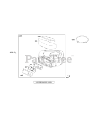 Briggs & Stratton 282H07-0239-E1 - Briggs & Stratton Vertical Engine Air Cleaner, Blower Housing