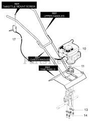 Murray 11052x4C - Murray Cultivator (2001) Engine Mount