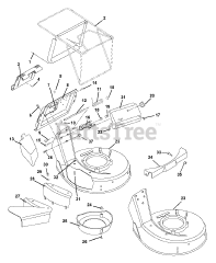 Ariens 911333 (LM 21 S) - Ariens 21" Self-Propelled Walk-Behind Mower, Briggs & Stratton Intek (SN: 000101 & Above)