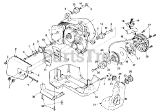 Homelite 330 (UT-10575) - Homelite Chainsaw Starter &amp; Tank