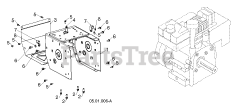 Poulan Pro PR 271 (961920091-01) - Poulan Pro Snow Thrower (2016-04) CHASSIS ENGINE PULLEYS