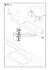 Husqvarna 236 R - Husqvarna Brush Cutter (SN: 20090100001 - 20143600000) TUBE &amp; SHAFT