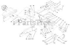 Toro 74187 (Z 350) - Toro 48" Z Master Zero-Turn Mower with Bagger (SN: 200000001 - 200000500) (2000) PARKING BRAKE ASSEMBLY