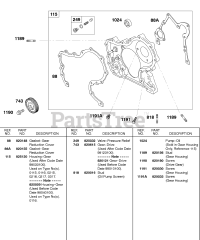 Briggs & Stratton 433447-0116-E2 - Briggs & Stratton Horizontal Engine Gear Housing