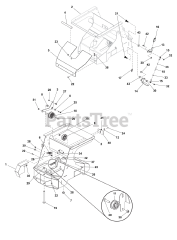 Lesco LSG 2001 H - Lesco Stand-On Spreader Main Frame Group S/N: 30000004146 and Above