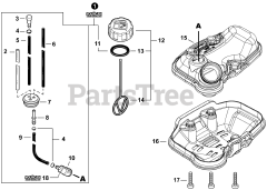 Echo SRM-225 - Echo String Trimmer (SN: U69313001001 - U69313999999) Fuel System