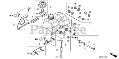 Honda GX100 KRB1/A (GCANM) - Honda Engine, Made in Japan (SN: GCANM-1300001 - GCANM-9999999) FUEL TANK