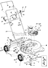 MTD 111-060R027 - MTD Walk-Behind Mower (1991) (Hardware Hank)