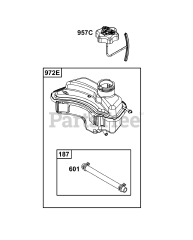 Briggs & Stratton 93J02-0110-H1 - Briggs & Stratton Vertical Engine Fuel Supply Group