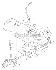 Murray 40907x20C - Murray 40" Lawn Tractor (1996) Mower Housing Suspension