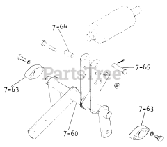 Toro 1-8755 - Toro Lawn Ranger Lawn Tractor (1970) Hydraulic Lift Linkages