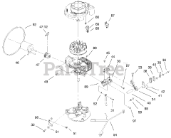 Lawn-Boy 10552 - Lawn-Boy GoldPro Series Walk-Behind Mower (SN: 220000001 - 220999999) (2002) STARTER AND ALTENATOR INSTALLATION ASSEMBLY