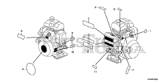 Honda GX100 RT KRSB/A (GCCCT) - Honda Engine, Made in Thailand (SN: GCCCT-2000001 - GCCCT-9999999) LABEL