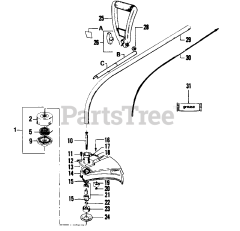Weed Eater 1700 A - Weed Eater String Trimmer CUTTING HEAD ASSEMBLY