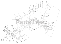 Toro 73428 (312-8) - Toro Garden Tractor (SN: 089000001 - 089000499) (1998) Frame Axle And Steering System