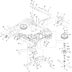 Exmark LZS86TDYM12RW0 - Exmark 144" Lazer Z Diesel Zero-Turn Mower, Yanmar 3TNV86CT (SN: 411294212 - 413950473) (Rev A) (2022)