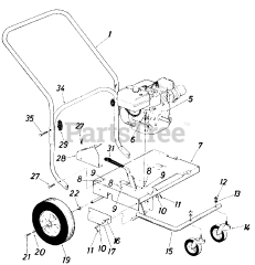 MTD 24695S - MTD Walk-Behind Blower (1985)