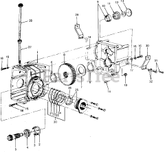 Cub Cadet 1541 (141-651-100) - Cub Cadet Garden Tractor (SN: 800000 - 816508) Transmission Rear And Adapter Housings