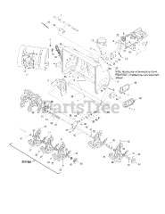 Columbia 10528 PC (31AH6WK3597) - Columbia 28" Snow Thrower (2008) Auger &amp; Auger Housing