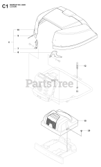 Husqvarna R 16 C AWD (966830301) - Husqvarna Swedish Riding Mower (2009-04) COVER