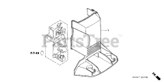 Honda BF200 A4 XA (BAEJ) - Honda Marine Engine, Made in Japan (SN: BAEJ-1200001 - BAEJ-1299999) ELECTRIC PARTS COVER