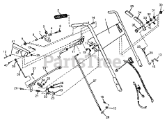MTD 511-059E400 - MTD Walk-Behind Mower (1991) Handle