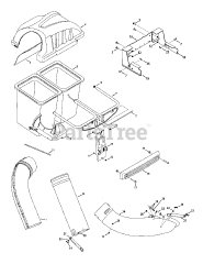 Cub Cadet 19A70020 (19A70020100) - Cub Cadet Twin Rear Bagger att3 General Assembly