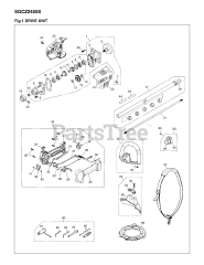 RedMax SGCZ 2450 S - RedMax Reciprocator Trimmer (SN: 90800101 & Above) (2009-08)