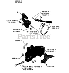 Husqvarna 40 - Husqvarna Chainsaw (1986-01) Chain Brake Assembly