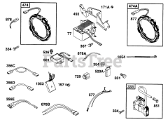 Briggs & Stratton 290447-0375-01 - Briggs & Stratton Horizontal Engine Elect