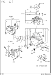 Subaru Robin EH300YS0010 (EH30) - Subaru Robin Engine 100 Crankcase