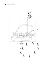 Husqvarna HS 166 AE (531451001) - Husqvarna Engine CRANKCASE COVER