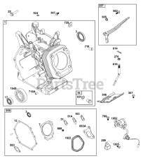 Briggs & Stratton 25T232-0026-H5 - Briggs & Stratton Horizontal Engine Cylinder Group