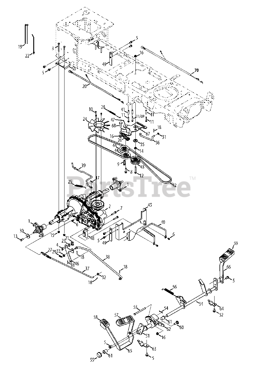 Cub Cadet GT 1054 (14WK94AK056) Cub Cadet 54" Garden Tractor (2013