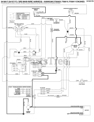 Ferris SRS Z1 (5901944) - Ferris SRS Z1 Series 48" Stand-On Mower, 22hp Kawasaki, Rear-Discharge Electrical Schematic - Cranking Circuit S/N: 2017954955 &amp; Below
