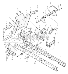 Murray 46107x92A - Murray 46" Garden Tractor (2000) Rear Frame Assembly