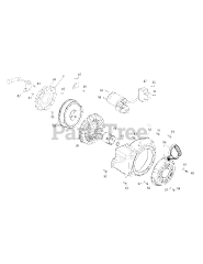 MTD 478-SUA - MTD Engine 478-SUA Starting System &amp; Blower Housing
