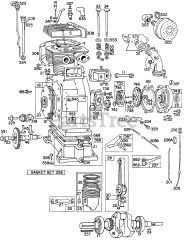 Briggs & Stratton 301431-0022-XX - Briggs & Stratton Horizontal Engine