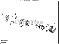 Husky HU 2250 - Husky Portable Generator Figure A