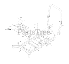 Exmark RAE708GEM60300 - Exmark 60" Radius E-Series Zero-Turn Mower, Exmark 708 (SN: 400000000 - 402082299) (2017) Main Frame Assembly