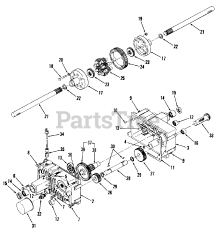 Toro 01-08K801 (C-81) - Toro Garden Tractor (1980) Transaxle