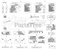 Exmark MHP4815KC - Exmark 48" Metro HP Walk-Behind Mower, 15hp Kohler (SN: 220000 - 259999) (2000) Decals