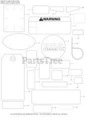 Kohler CH255-3158 - Kohler Command PRO Twin Engine, Basic Version, 5.5hp, 4kW 12 Identification