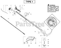 Poulan SM 132 (SM 132 LE) - Poulan String Trimmer, Type 1 (2006-12)