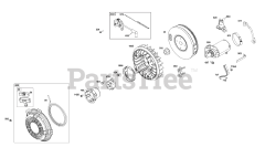 Briggs & Stratton 38E347-0014-B5 - Briggs & Stratton Horizontal Engine Flywheel, Ignition, and Starter Group