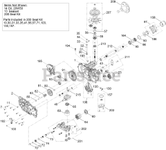 Toro 76610 - Toro 60" Titan MAX Zero-Turn Mower (SN: 417420000 - 999999999) RH Hydro Assembly No. 161-6353