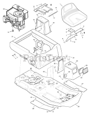 Murray 30550H - Murray 30" Rear-Engine Riding Mower (1998)