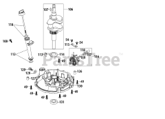 MTD 6X65RU - MTD OHV Engine 6X65RU Crankshaft &amp; Cover