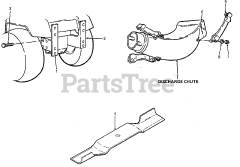 Cub Cadet 434 (190-434-100) - Cub Cadet 38" Mower Bagger Adapter 36" Mower Bagger Adapter