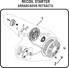 PowerStroke PS 903500 B - PowerStroke 3500 Watt Generator General Assembly - Recoil Starter